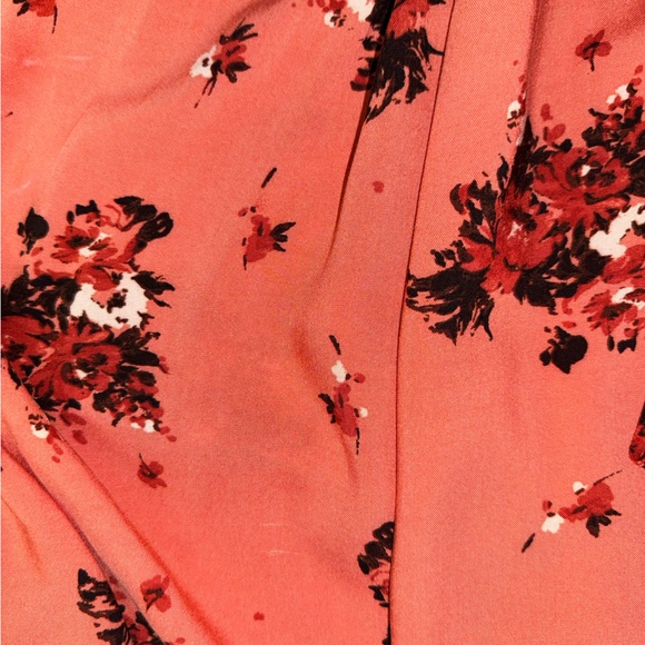 Torrid Rust Floral Print Smocked Challis Midi Dress - Picture 6 of 11